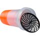 Shaker 400ml 3em1 com Dose Extra Laranja, preto-laranja, UNICO