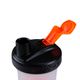 Shaker 400ml 3em1 com Dose Extra Laranja, preto-laranja, UNICO