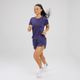 Camiseta Feminina de Corrida Run Dry+ Roxo-noite, roxo-noite, 3G