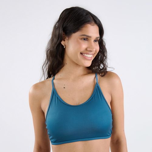Sut cropped fino 900 blue pv25, l Azul-petróleo G