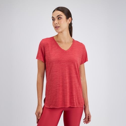 Camiseta Feminina de Treino 100 Domyos Cereja, G