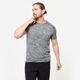 T-shirt cardio training 100 h, m . Cinza-cinzento 3G