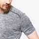 T-shirt cardio training 100 h, m . Cinza-cinzento 3G