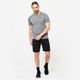 T-shirt cardio training 100 h, m . Cinza-cinzento 3G