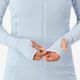 Merino resist hooded midlayer w - sk, xl Azul-delicado G