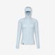 Merino resist hooded midlayer w - sk, xl Azul-delicado G