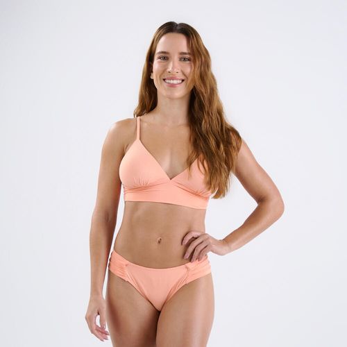 Calcinha Biquíni de Surf Franzida Tribord, laranja, 3G