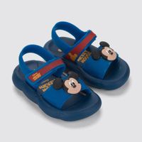 Sandália de Bebê Mickey Disney Pump Puff Grendene, azul 22 BR