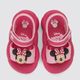 Sandália de Bebê Minnie Disney Pump Puff Grendene, rosa 19 BR