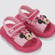 Sandália de Bebê Minnie Disney Pump Puff Grendene, rosa 19 BR