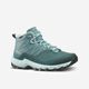 Bota feminina impermeável de Trilha MH500 MID, verde, 34 BR