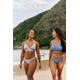 Top Feminino de Surf Fino 100 Tribord Azul, 3G