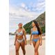 Top Feminino de Surf Fino 100 Tribord Azul, 3G