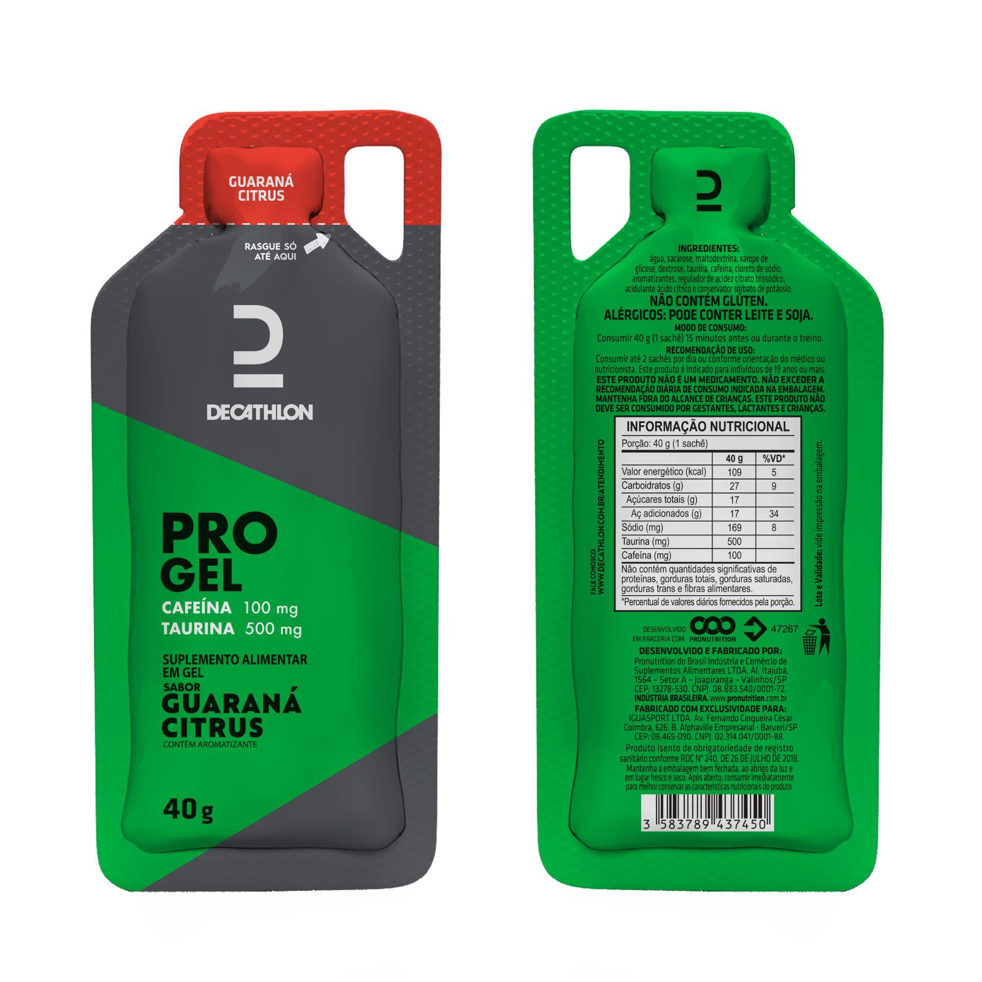Gel de Carboidrato Pro 40g Decathlon Verde (Unidade)