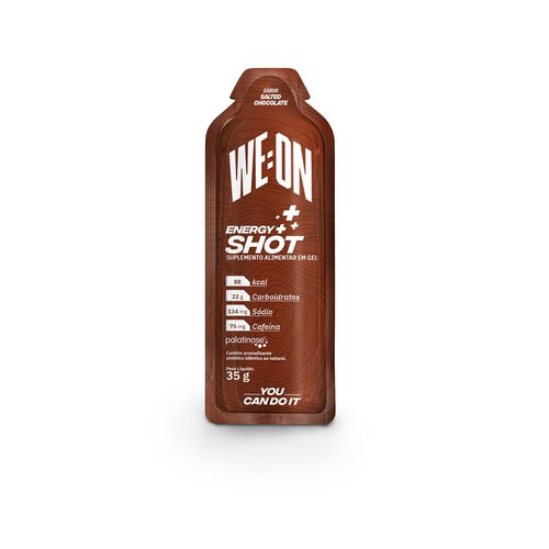 Energy Shot - Sabor Salted Chocolate (com Cafeína) - Caixa c/ 10