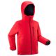 Jaqueta Infantil de Ski e Snowboard 550 Wedze Vermelho, 8 ANOS