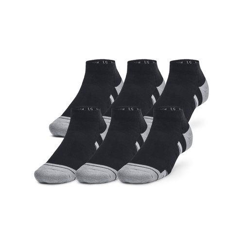 Meia de Treino Under Armour Perftech - Pacote com 6 Pares 41-44 / Preto