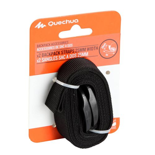 Correia de mochila 25mm c/ 2 Quechua - 2 STRAPS BACKPACK 25MM*1M, .