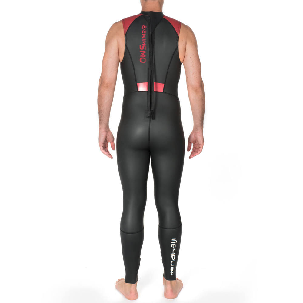 Roupa de neoprene sem manga masculino OWS 500 2mm Nabaiji Decathlon