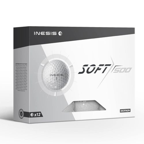 Bolas de Golfe Soft 500 Inesis (Kit com 12 bolas)