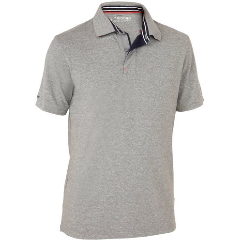 Camiseta de barco polo 100 masculina - CRUISE PLAIN M S.S POLO SHIRT GREY, M