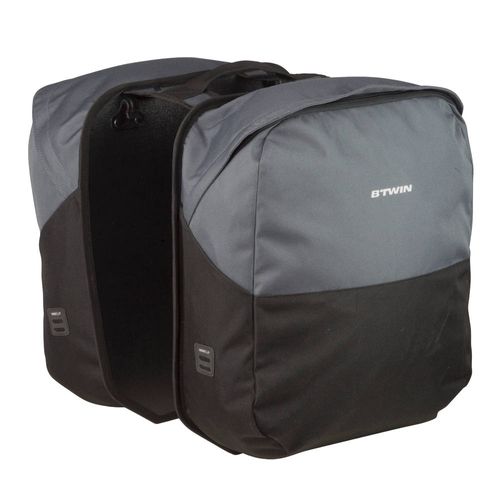 Alforge duplo para bicicleta 100 30L Btwin - CARRIER PANNIER 100 2X15L, .