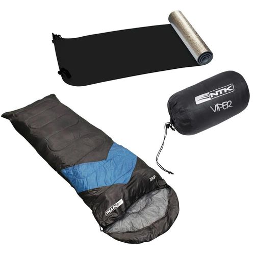 Saco de dormir Viper de 5ºC a 12ºC Preto e Verde + Isolante Térmico Nautika Menor preço em Saco de dormir Viper de 5ºC a 12ºC Preto e Verde + Isolante Térmico Nautika