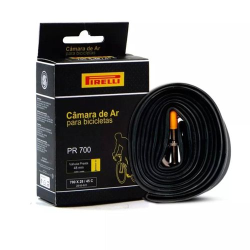 Câmara de ar 700x28 até 45 Pirelli - * CÂMARA DE AR 700X28-32 V, PRESTA VALVE