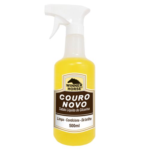 Sabão Líquido de Glicerina Couro novo 500ml c/ aplicador. - *COURO NOVO SABÃO GLICERINA 500G C/AP, .