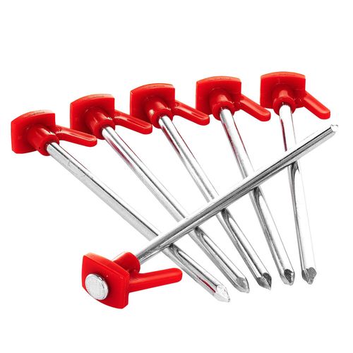 Estacas chão duro compridas c/6 Quechua - LONG HARDGROUND PEGS X6, .