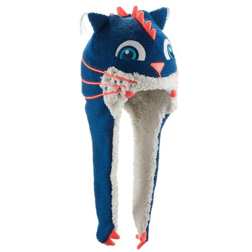 GORRO INFANTIL DE SKI INCA MONSTER - PERUVIAN MONSTERCAT KID BLUE, NO SIZE