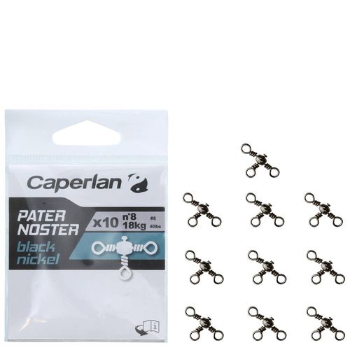 Destorcedor de pesca Paternoster Black Nickel SWX10 Caperlan - PATERNOSTER BLACK NICKEL X 10, 10