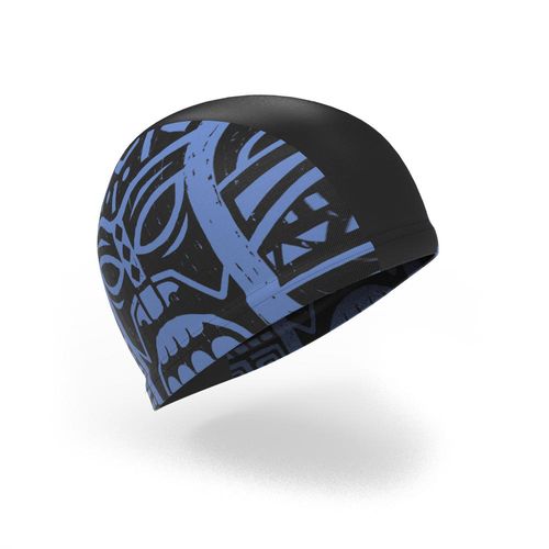 Touca de natação em malha nabaiji - MESH PRINT L TIKI BLACK **, L