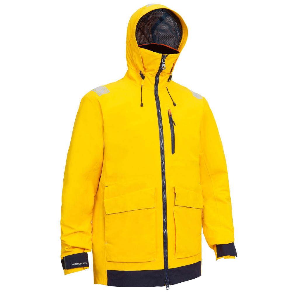 casaco impermeavel amarelo