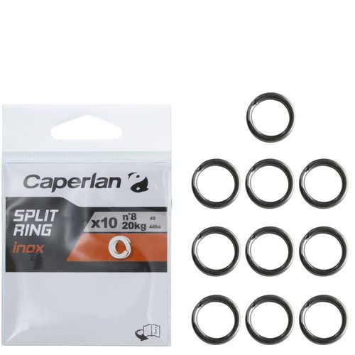 Argolas de pesca Split Ring inox Caperlan - SPLIT RING INOX, 8MM