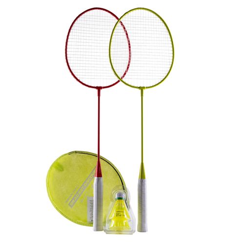 Kit de Badminton Set Discover (Kit com 2 raquetes e 2 petecas) - BR AD SET DISCOVER RED YELLOW, NO SIZE