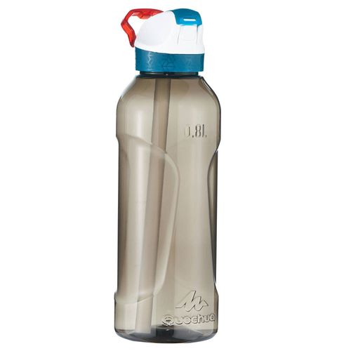 Garrafa de trilha ou trekking 900 0,8L Tritan Quechua - BOTTLE0,8L PIPETTETRITAN BLACK, .