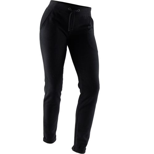 Calça Moletom Feminina Slim 500 Preta