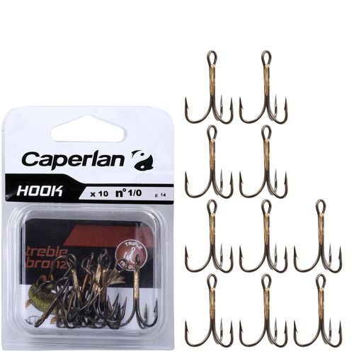 Garatéia de pesca Hook Triple Bronze Caperlan - HOOK TRIPLE BRONZE, 1/0