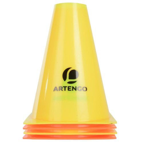 CONE DE DELIMITAÇÃO TÊNIS 19CM (CONJUNTO DE 6) - CONE x6 (CONE PARA TREINOS DE AGILIDADE