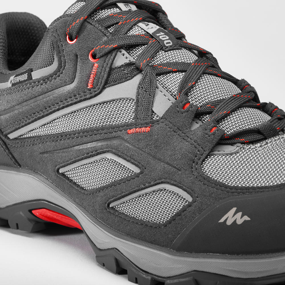 Tênis masculino de trilha MH100 impermeável Quechua - Decathlon