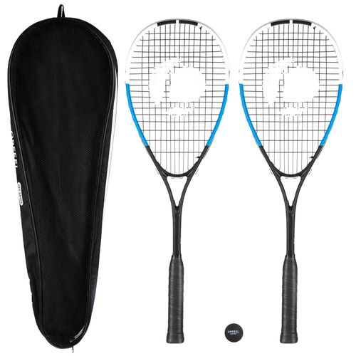 RAQUETES E BOLA DE SQUASH SR130 (CONJUNTO 2 RAQ)E 1 BOLA SB560 PONTO VERMELHO) - Sr 130 set