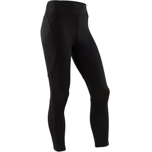 Calça Legging Cós Largo Alta Elasticidade Preto Liso