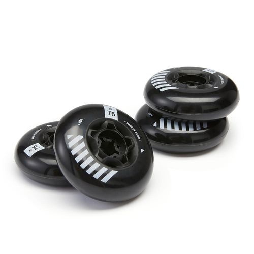 4 Rodas de Patins Freeride MF 76 mm 86A - 4W MF 76MM/86A BLACK, NO SIZE