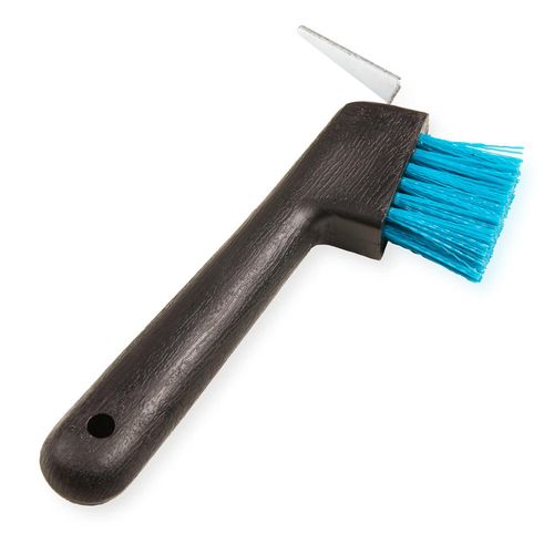 Escova Limpa-cascos de Equitação Azul Turquesa - Hoof pick brush turquoise, no size