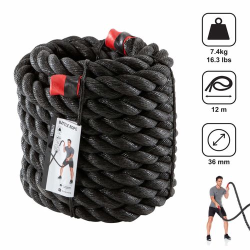 Corda Naútica 12m 7,5kg Battle Rope - CORDA NAÚTICA 12 METROS, FABRICAÇÃO BRASIL, CROSSTRAINING BY DECATHLON, DOMYOS