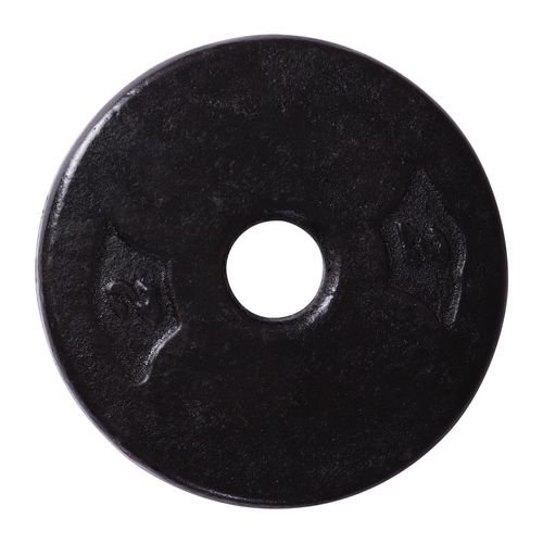 Anilha 2kg Ferro Fundido com Furo de Ø28mm - *ANILHA 100% FERRO FUNDIDO, PINTURA ANTI-RISCO, EQUILIBRIO FITNESS, VENDA UNITÁRIA, 2KG