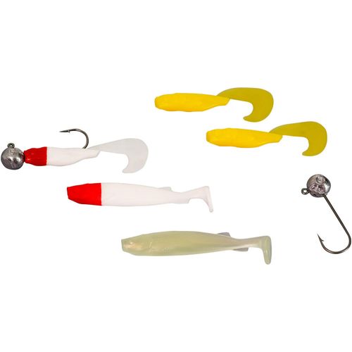 Kit de Soft Baits para Pesca Caperlan - Linha de Pesca Resist Match 150 m Caperlan Line resist match 150 m, 25/100 Amarelo P