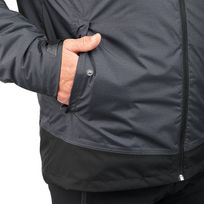 jaqueta masculina de trilha impermeável sh100 warm