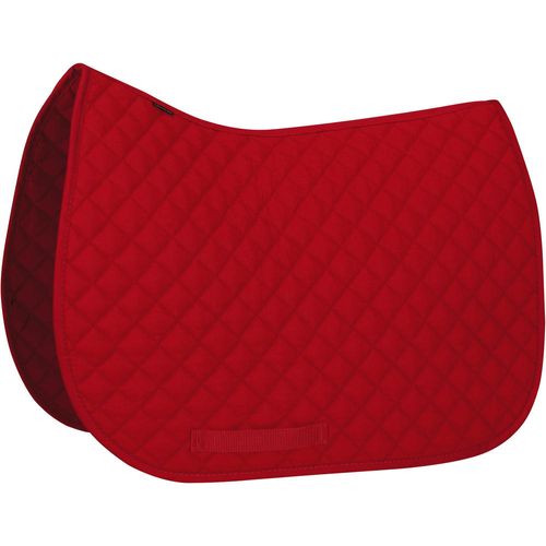 Manta para Hipismo Fouganza - Schooling saddle pad black, . Vermelho